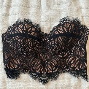 Boohoo lace corset